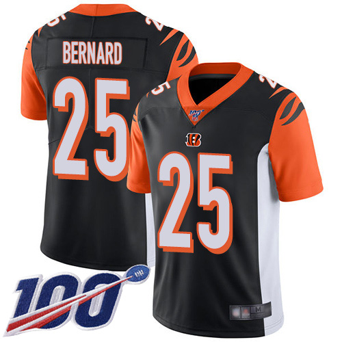 Cincinnati Bengals Limited Black Men Giovani Bernard Home Jersey NFL Footballl #25 100th Season Vapor Untouchable->cincinnati bengals->NFL Jersey